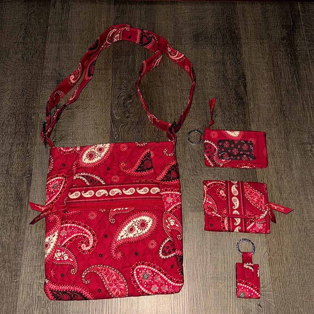 Vera Bradley - Shoulder Bag with Wallet, Change Purse, and tiny Photo Holder